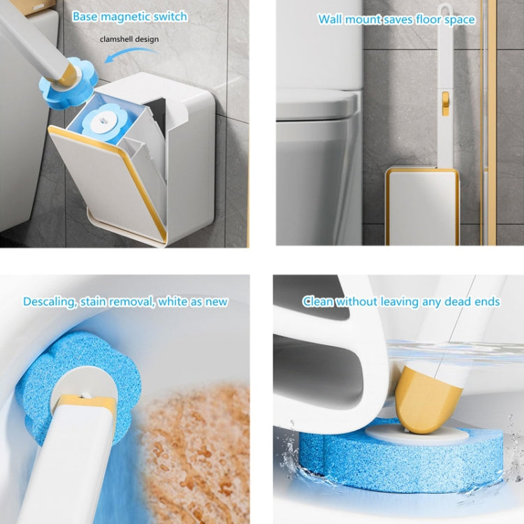 With 12pcs Marine Incense Brush Head Disposable Toilet Brush Set Wall-mounted Throwable Bathroom Cleaning Brush With Cleaning Solution - Cleaning Tools by PMc TechLife | Online Shopping South Africa | PMc TechLife | Buy Now Pay Later Mobicred