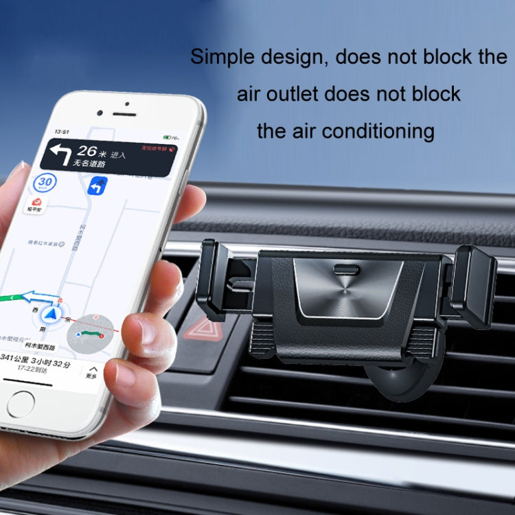 Car Air Outlet Mobile Phone Navigation Fixed Bracket(Black) - Car Holders by PMC TechLife | Online Shopping South Africa | PMC TechLife | Buy Now Pay Later Mobicred