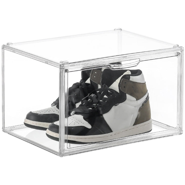 Stackable Transparent Storage Box Magnetic Suction Bookcase Handbag Display Rack, Style: Side Opening - Storage Boxes by PMC TechLife | Online Shopping South Africa | PMC TechLife