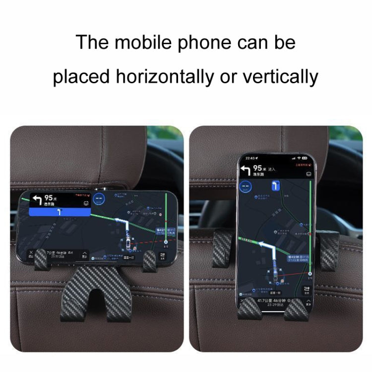 Car Storage Hook Rear Seat Invisible Multi-function Mobile Phone Holder(Black) - Auto Fastener & Clips by PMC TechLife | Online Shopping South Africa | PMC TechLife