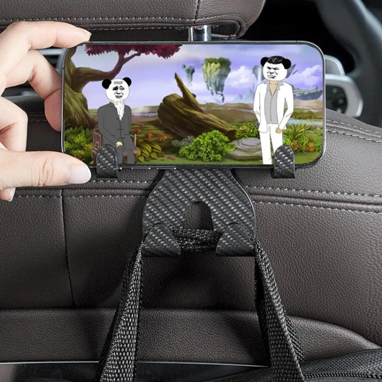 Car Storage Hook Rear Seat Invisible Multi-function Mobile Phone Holder(Black) - Auto Fastener & Clips by PMC TechLife | Online Shopping South Africa | PMC TechLife