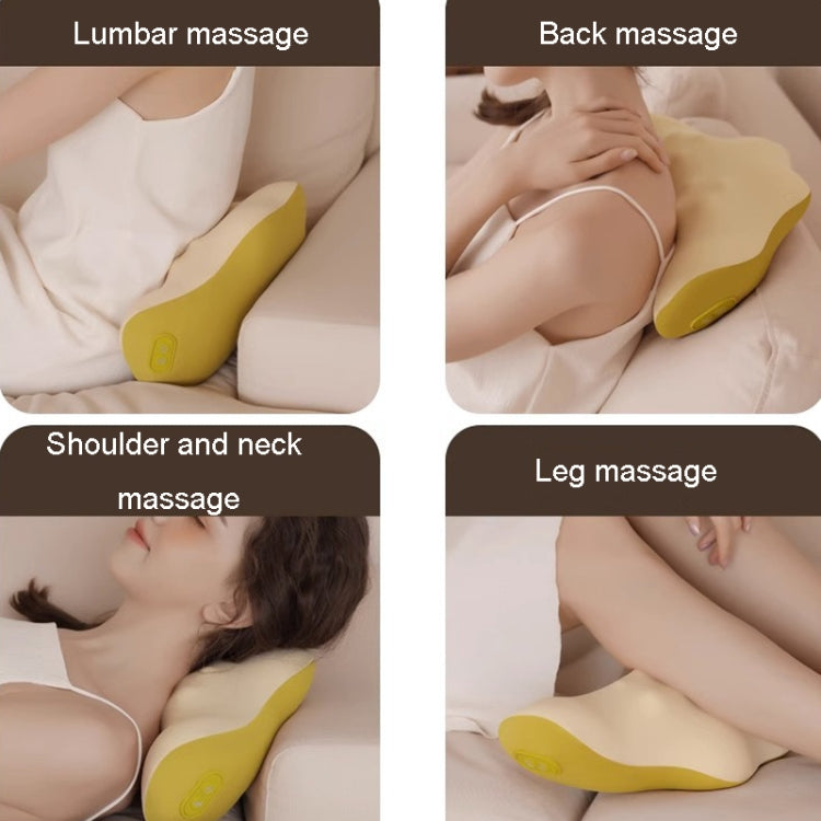 Multi-Function Lumbar Massager Car Cervical Hot Waist Massage Pillow, Specification: Plug-in Model Yellow - free shipping - PMC TechLife - Order now!
