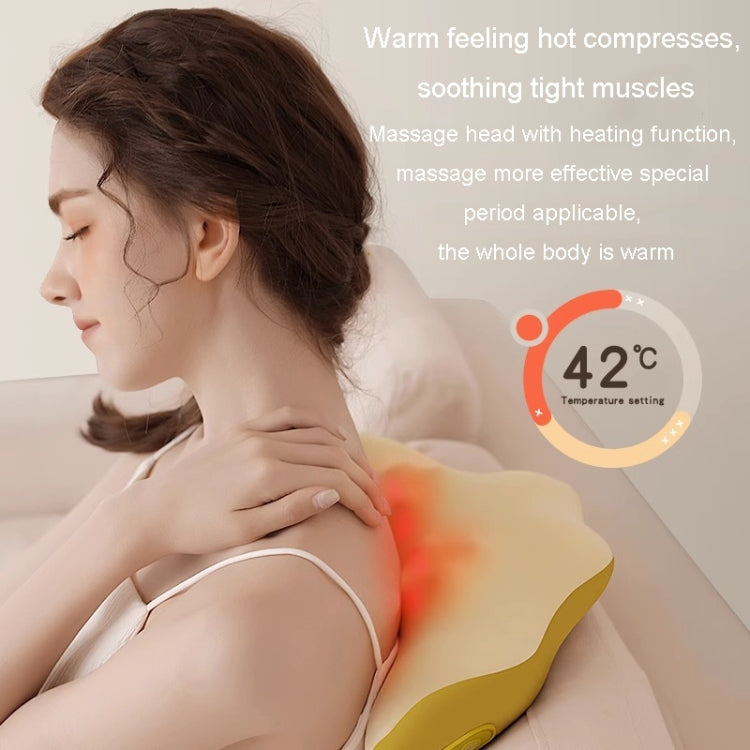 Multi-Function Lumbar Massager Car Cervical Hot Waist Massage Pillow, Specification: Charging Model Gray - free shipping - PMC TechLife - Order now!