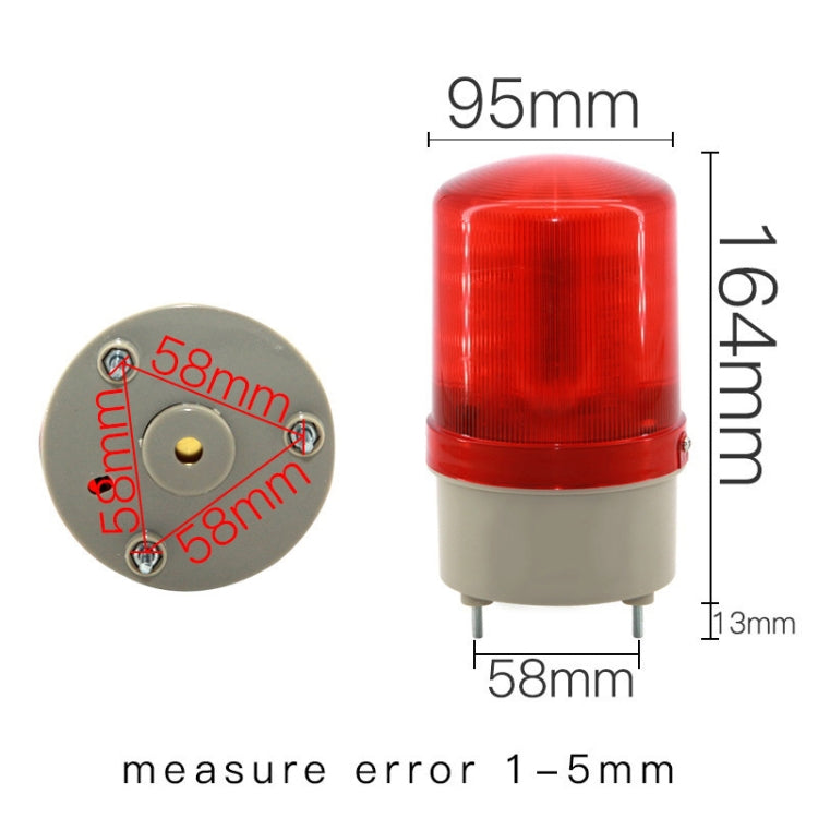 LED Rotating Warning Light Audible Alarm Light(Green) - Warning Lights by PMC TechLife | Online Shopping South Africa | PMC TechLife | Buy Now Pay Later Mobicred
