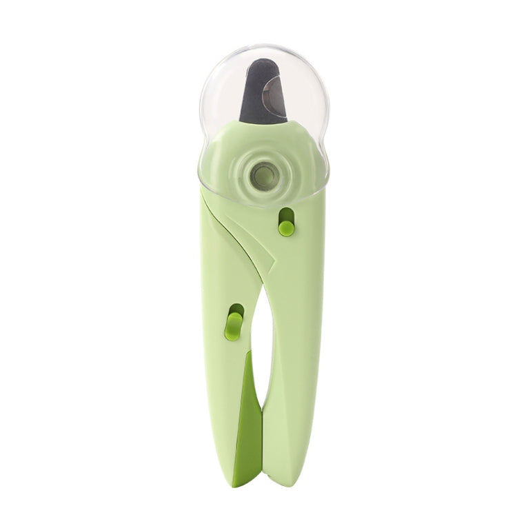LED Pet Nail Clippers Dog and Cat Nail Clippers with Nail Polisher(Green) - Fingernail Trimmers by PMC TechLife | Online Shopping South Africa | PMC TechLife