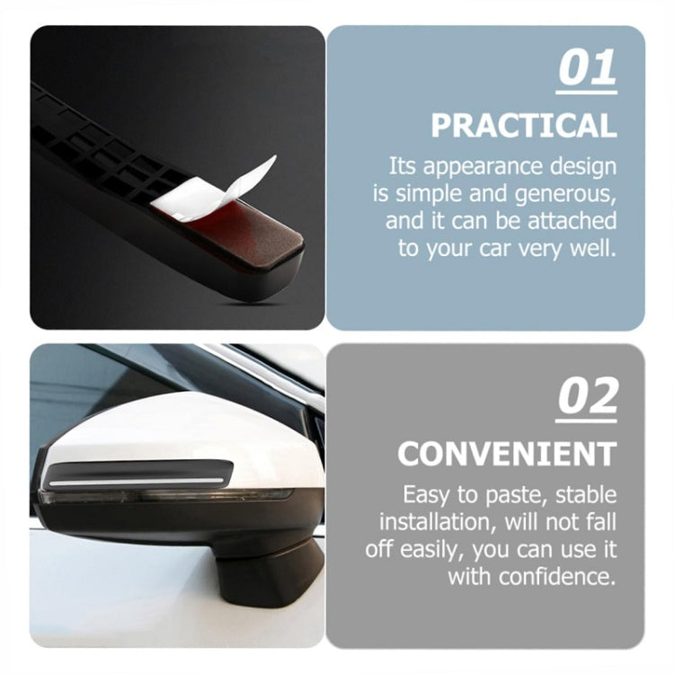 4pcs/set Car Rearview Mirror Body ABS Anti-collision Strip(Pearl White) - Anti Collision Sticker by PMC TechLife | Online Shopping South Africa | PMC TechLife | Buy Now Pay Later Mobicred