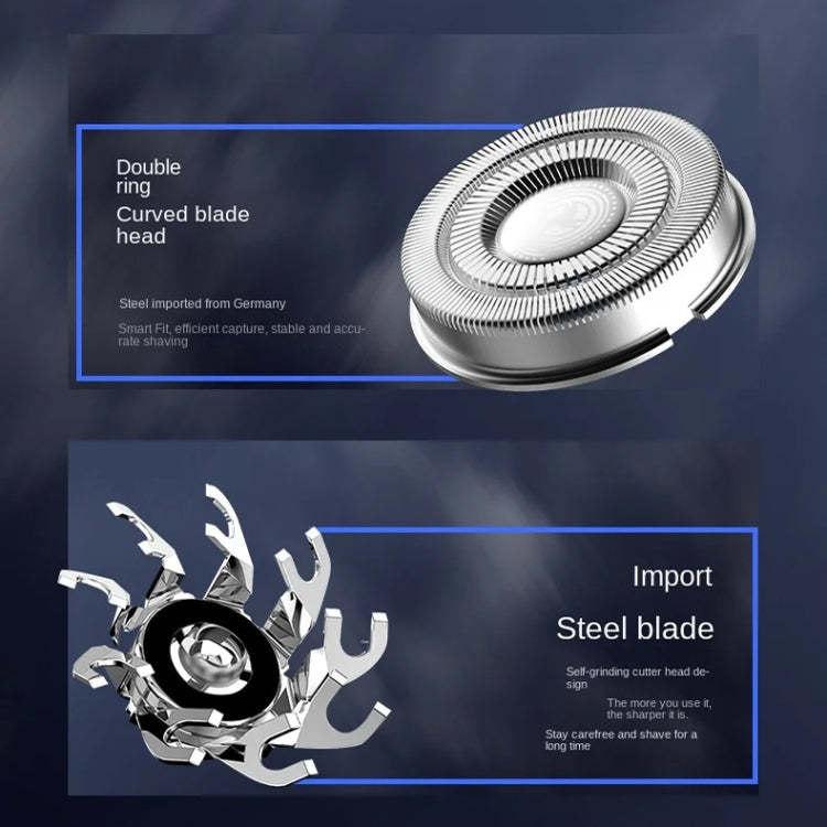 Double-head Mini Magnetic Shaver Portable Men Electric Shaver(Silver Black) - free shipping - PMC TechLife - Order now!