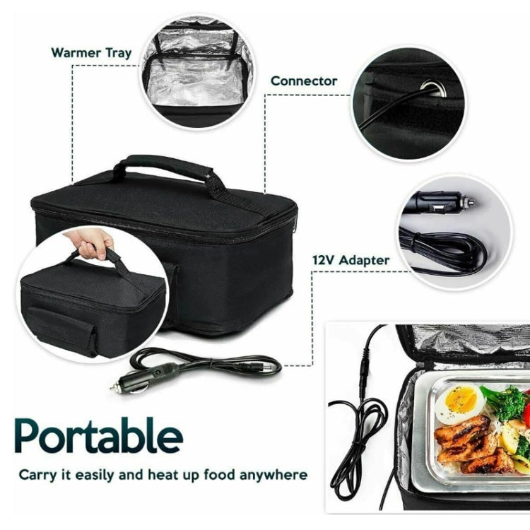 12V Food Warmers Electric Heater Lunch Box Container(Car Power Cord+US Plug) - Heating Cups by PMC TechLife | Online Shopping South Africa | PMC TechLife | Buy Now Pay Later Mobicred