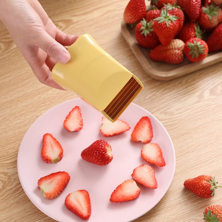 Cup Slicer Strawberry Grape Vegetable Slicing Tool Kitchen Gadget(Yellow) - Cutter & Peeler by PMC TechLife | Online Shopping South Africa | PMC TechLife | Buy Now Pay Later Mobicred