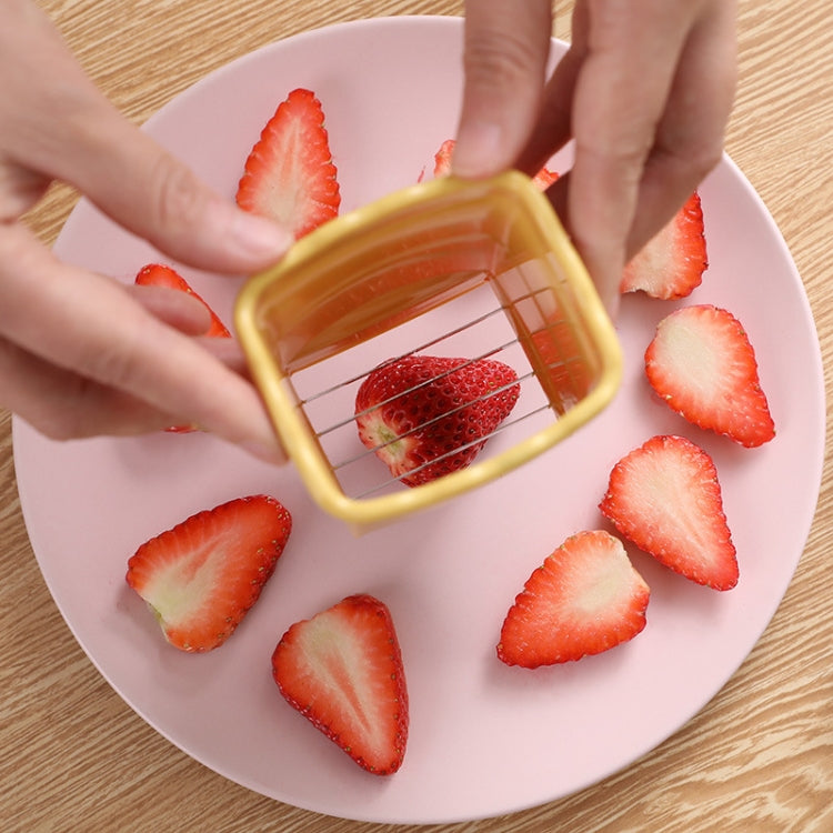 Cup Slicer Strawberry Grape Vegetable Slicing Tool Kitchen Gadget(Yellow) - Cutter & Peeler by PMC TechLife | Online Shopping South Africa | PMC TechLife | Buy Now Pay Later Mobicred