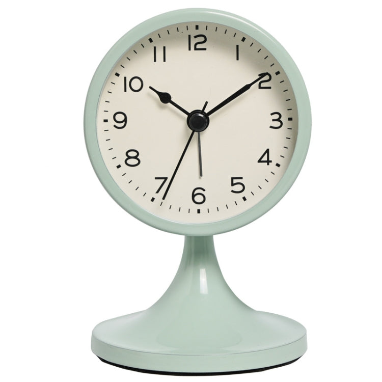 Metal Retro Silent Table Alarm Clock Student Bedside Clock With Night Light(Green) - Novelty Clock by PMc TechLife | Online Shopping South Africa | PMc TechLife | Buy Now Pay Later Mobicred