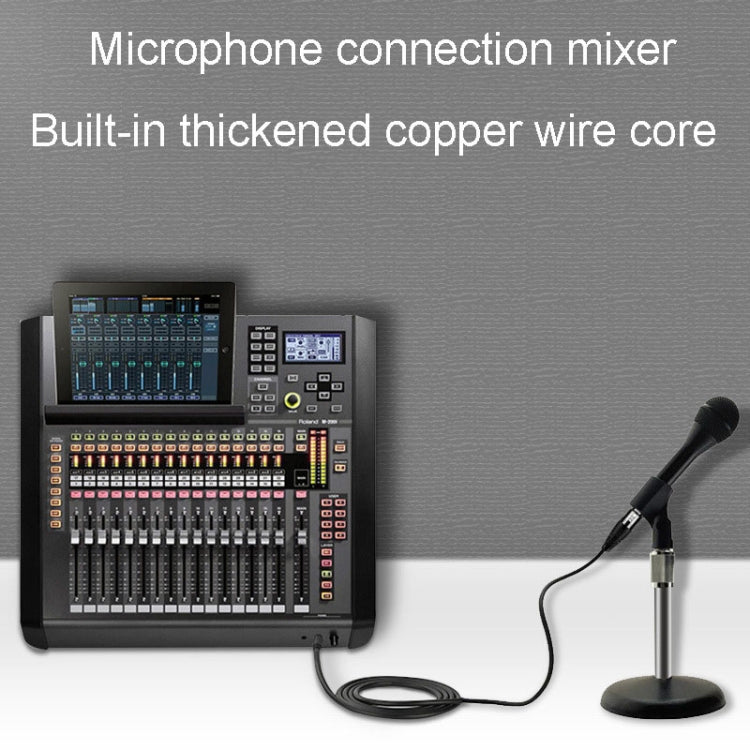 JINGHUA 6.5 Male To Female XLR Audio Cable 6.35 Three Core Balanced Microphone Mixer, Size: 10m(Black) - Microphone Audio Cable & Connector by JINGHUA | Online Shopping South Africa | PMC TechLife | Buy Now Pay Later Mobicred