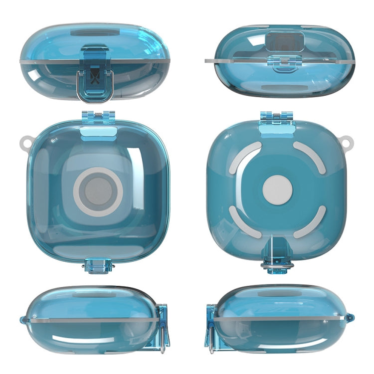 For Beats Fit Pro Transparent PC Hard Shell Earphone Protective Case with Lanyard(Transparent Blue) - Other Case by PMC Jewellery | Online Shopping South Africa | PMC Jewellery | Buy Now Pay Later Mobicred