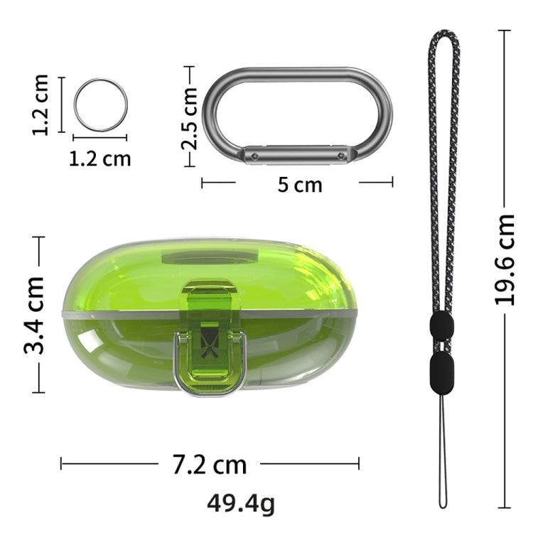 For Beats Fit Pro Transparent PC Hard Shell Earphone Protective Case with Lanyard(Transparent) - Other Case by PMC Jewellery | Online Shopping South Africa | PMC Jewellery | Buy Now Pay Later Mobicred