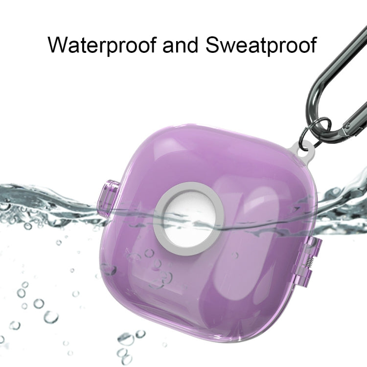 For Beats Fit Pro Transparent PC Hard Shell Earphone Protective Case with Lanyard(Transparent Blue) - Other Case by PMC Jewellery | Online Shopping South Africa | PMC Jewellery | Buy Now Pay Later Mobicred