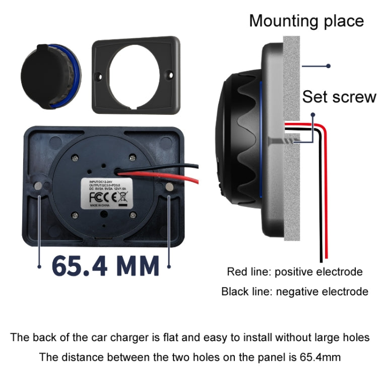 Car Ship Modified Waterproof USB Socket Charger, Model: UCC-350 AC3.1A Total 3.1A 15.5W - DIY Modified Charger by PMC TechLife | Online Shopping South Africa | PMC TechLife