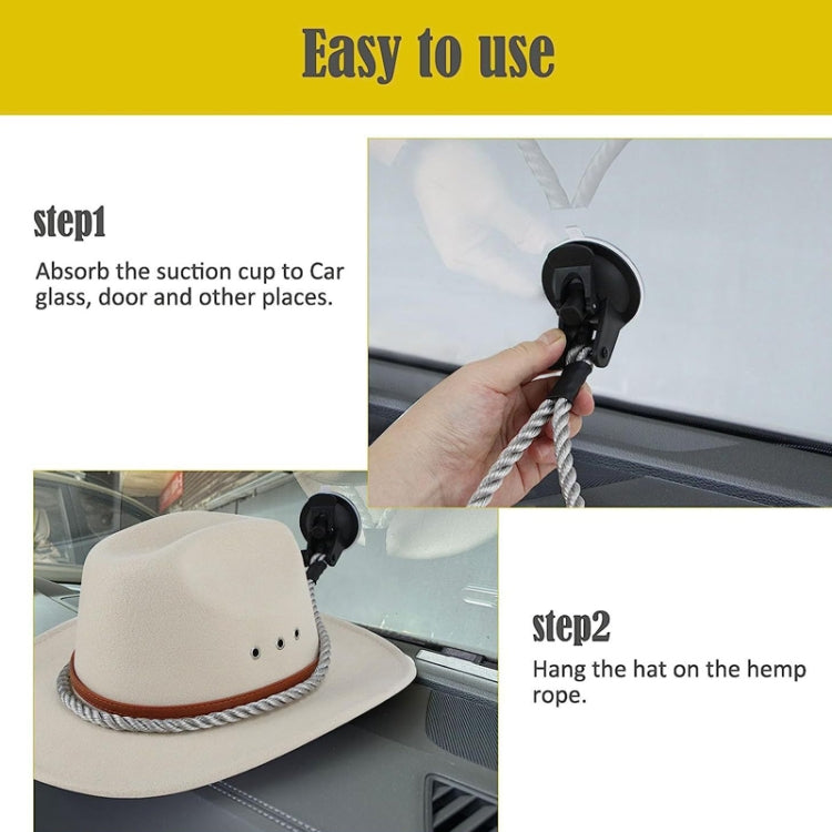 Car Cowboy Hat Rack Home Door Rear Hat Hook Holder, Color: Gray - Stowing Tidying by PMC TechLife | Online Shopping South Africa | PMC TechLife | Buy Now Pay Later Mobicred