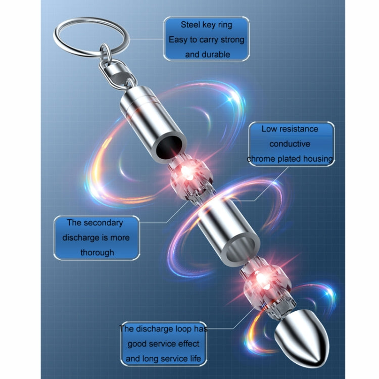 Static Elimination Car Keychain Static Discharger(Green Upgraded) - Key Rings by PMC TechLife | Online Shopping South Africa | PMC TechLife