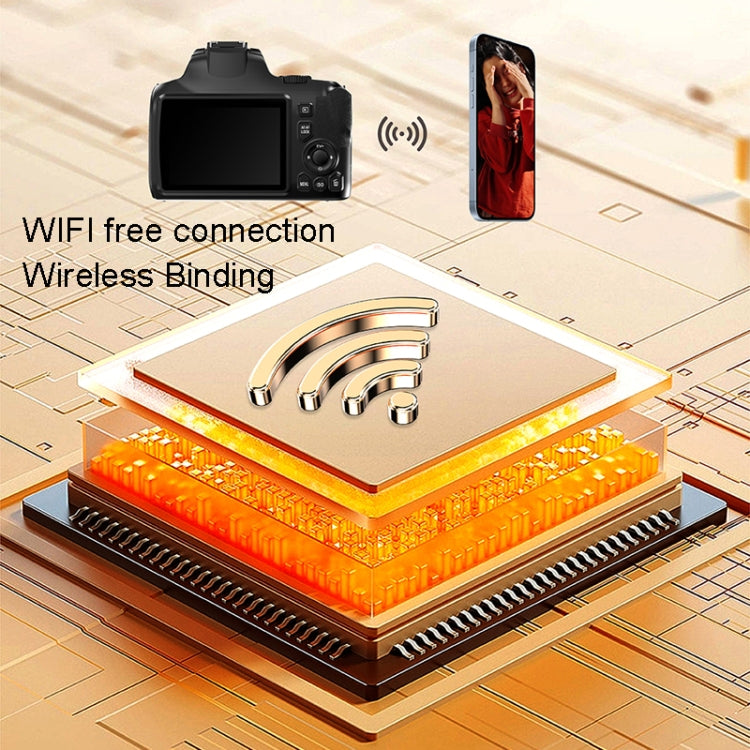 KOMERY W2 64MP 4K 3 Inch Screen 10X Optical Zoom+4X Digital Zoom Camera(Package One) - Video Cameras by KOMERY | Online Shopping South Africa | PMC TechLife | Buy Now Pay Later Mobicred