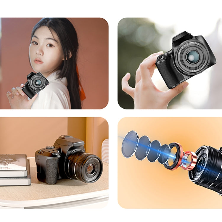 KOMERY W2 64MP 4K 3 Inch Screen 10X Optical Zoom+4X Digital Zoom Camera(Package One) - Video Cameras by KOMERY | Online Shopping South Africa | PMC TechLife | Buy Now Pay Later Mobicred
