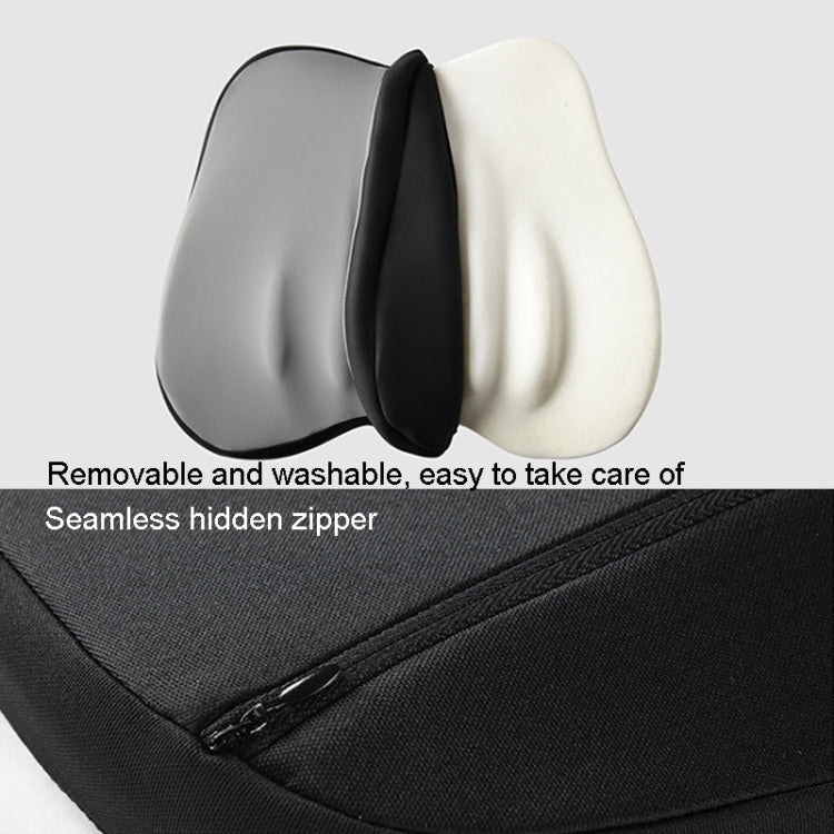Car Memory Foam Neck Pillow Car Neck Rest Silk Pillow Car Seat Cervical Cushion, Style: Lumbar Pad Black - Seat Accessories by PMC TechLife | Online Shopping South Africa | PMC TechLife | Buy Now Pay Later Mobicred