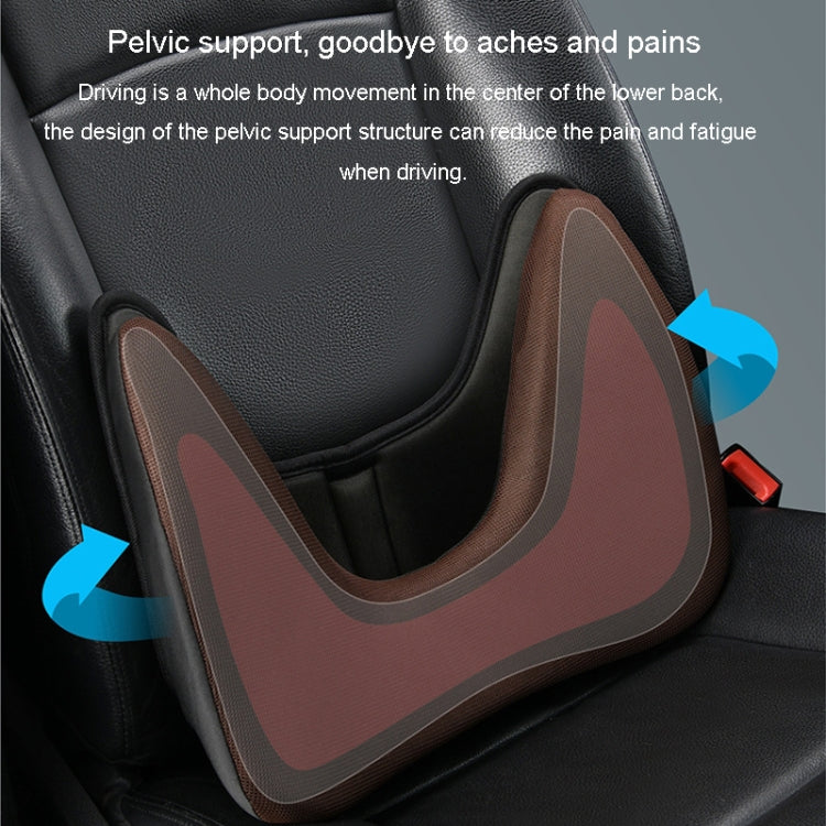 LINXICP 3 In 1 Car Seat Lumbar Cushion Summer Special Memory Foam Breathable Car Back Pad(Coffee) - free shipping - PMC TechLife - Order now!