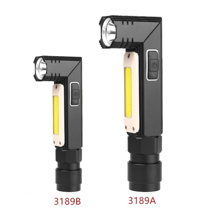 XPG+COB Red White Light USB Rechargeable Folding Strong Light Flashlight, Style: 3189B Small With Headlight Belt - Headlamp by PMc TechLife | Online Shopping South Africa | PMc TechLife | Buy Now Pay Later Mobicred