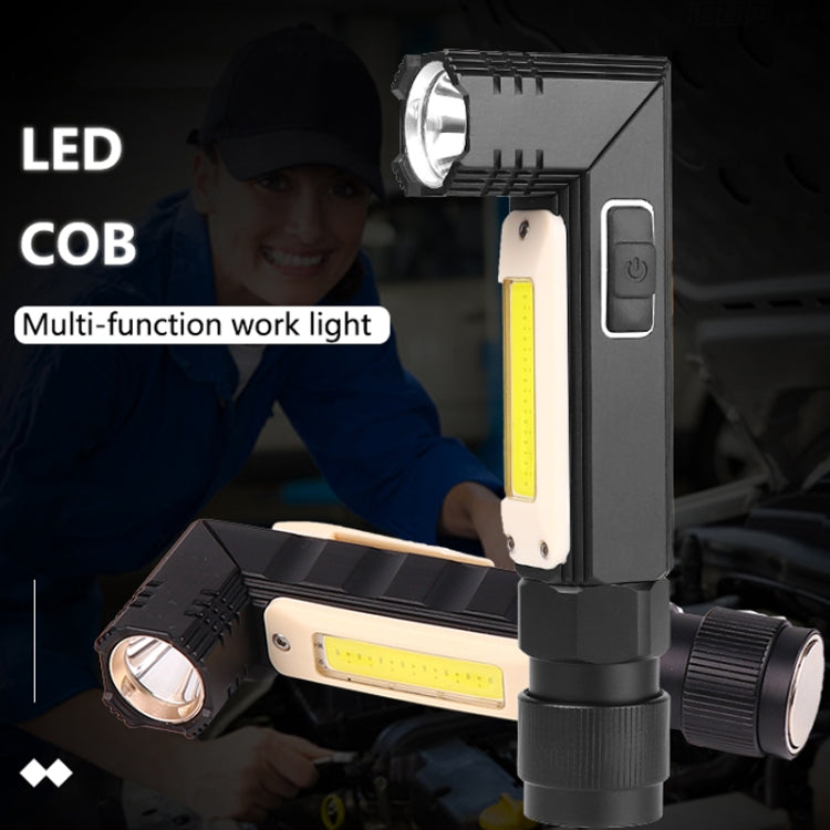 XPG+COB Red White Light USB Rechargeable Folding Strong Light Flashlight, Style: 3189B Small With Headlight Belt - Headlamp by PMc TechLife | Online Shopping South Africa | PMc TechLife | Buy Now Pay Later Mobicred