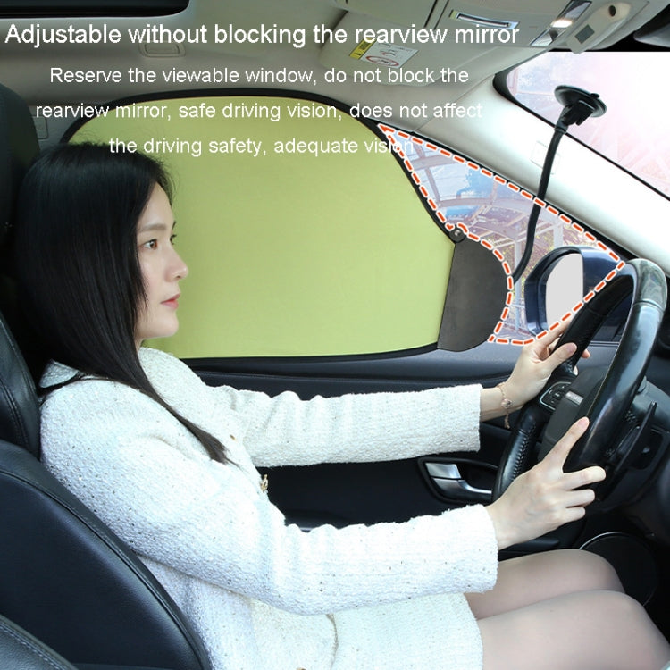 Car All Round Window Sunshade Adjustable Sunscreen Heat Insulation Sun Shade(Fresh Green) - Sound & Heat Insulation Cotton by PMC TechLife | Online Shopping South Africa | PMC TechLife | Buy Now Pay Later Mobicred