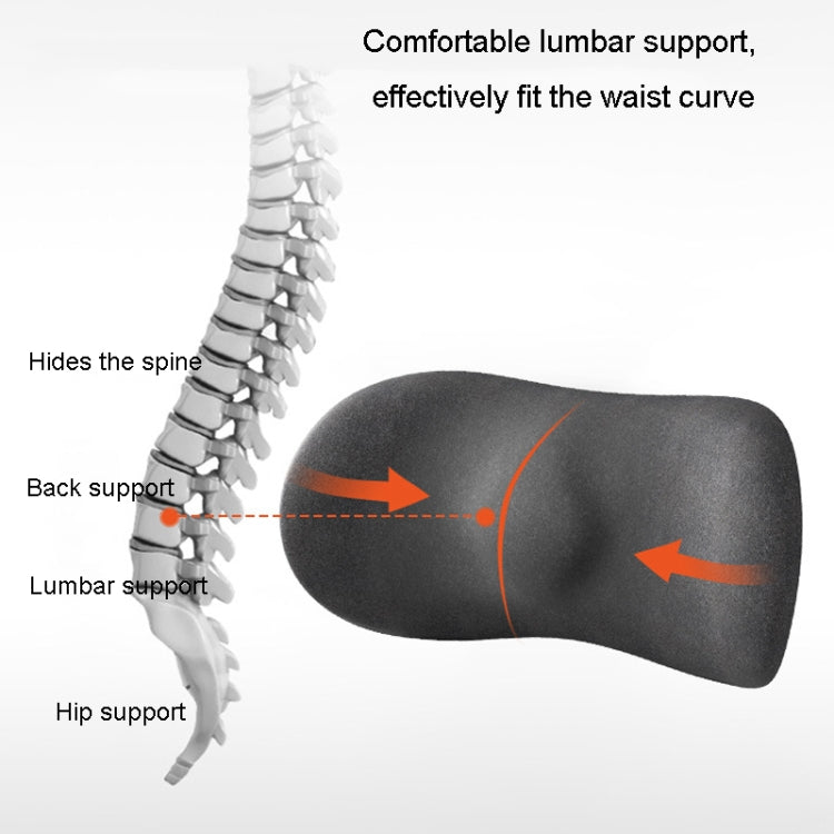 Car Cushion Driving Seat Cervical Support Backrest Pillow, Style: Waist Pad Black - Seat Accessories by PMC TechLife | Online Shopping South Africa | PMC TechLife | Buy Now Pay Later Mobicred