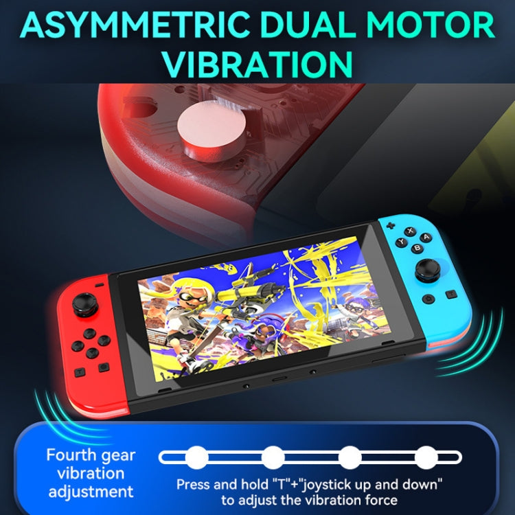 JOY-02 Gaming Left And Right Handle With RGB Lights Body Feel Bluetooth Gamepad For Switch / Switch OLED / Switch Pro / Switch Lite / Switch Joycon(White) - free shipping - PMC Jewellery - Order now!