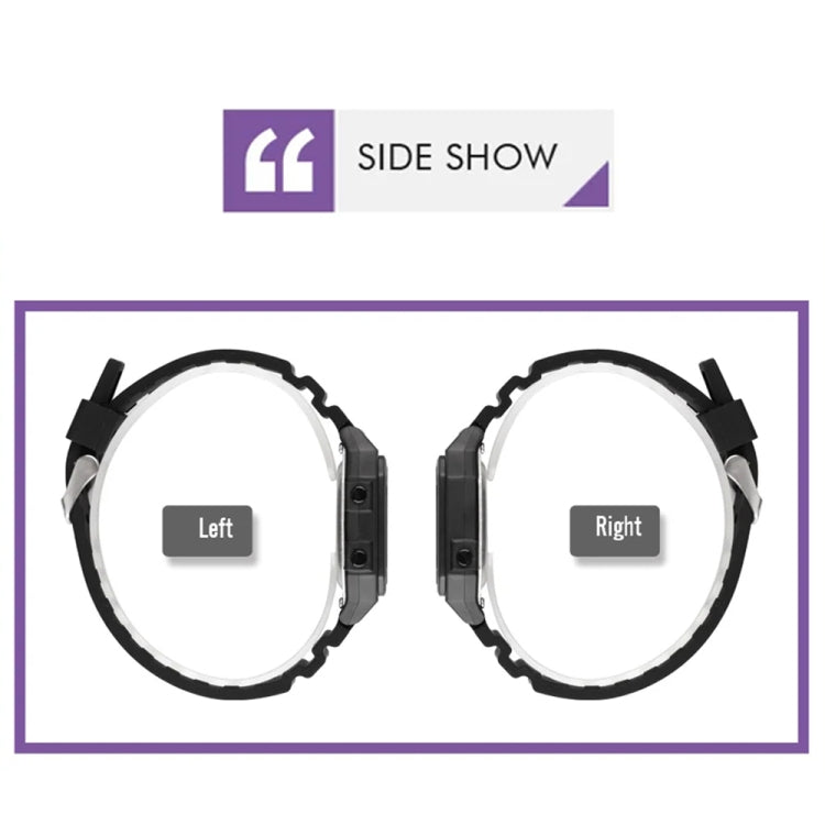 SKMEI 1698 50m Waterproof Multifunctional Sports Square Pin Buckle Luminous Digital Watch(Transparent) - free shipping - PMC TechLife - Order now!