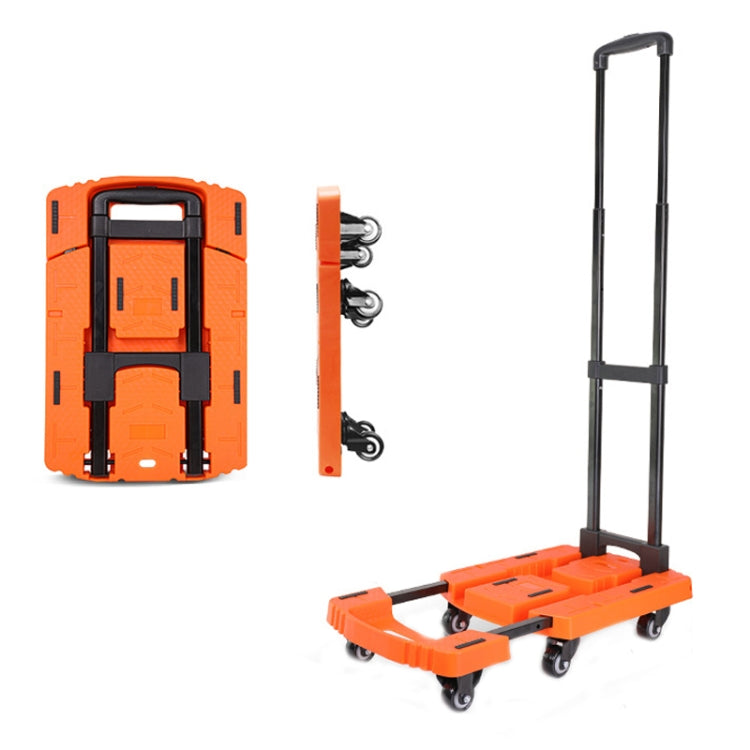 Folding Hand Trolley Portable Luggage Handling Turtle Cart(Orange) - Hand Carts by PMc TechLife | Online Shopping South Africa | PMc TechLife | Buy Now Pay Later Mobicred