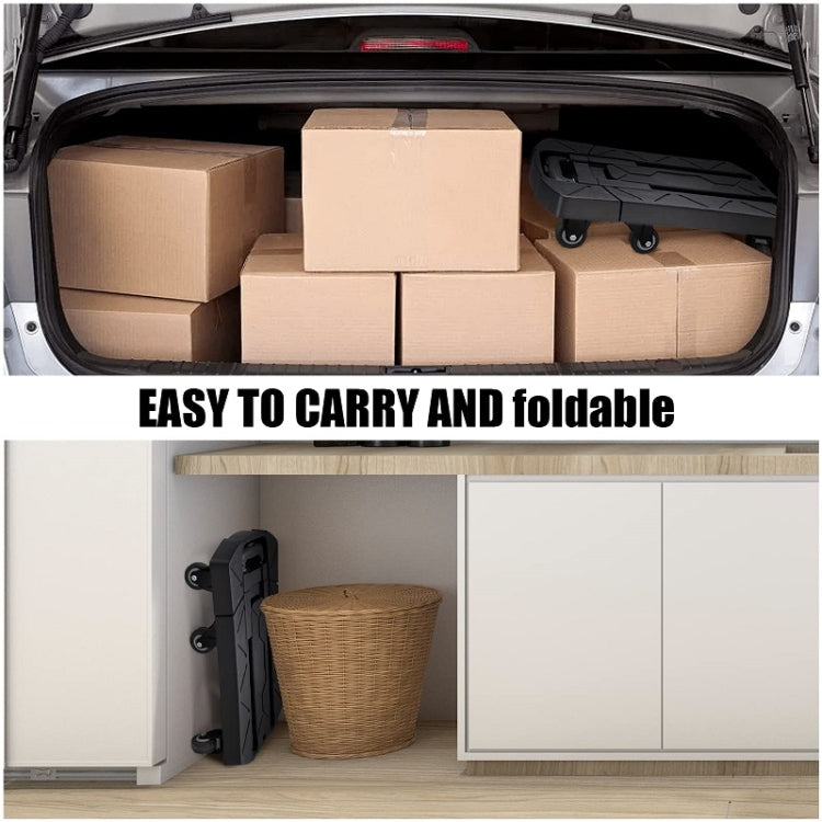 Folding Hand Trolley Portable Luggage Handling Turtle Cart(Black) - free shipping - PMc TechLife - Order now!