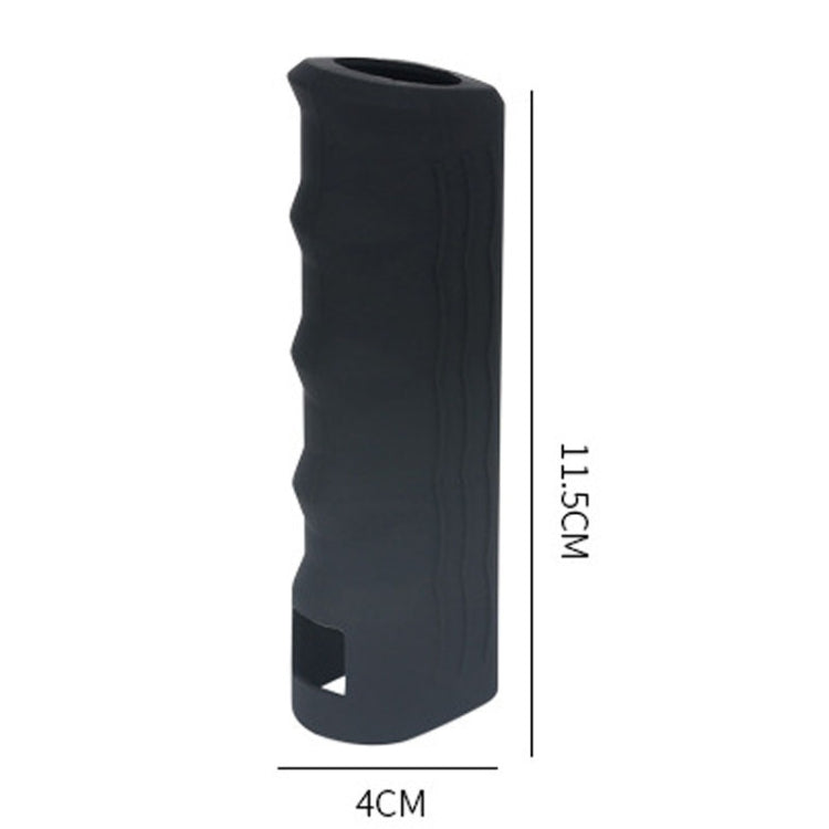 Automotive Universal Silicone Handbrake Handle Cover Brake Handle Decorative Protective Sleeve, Size: Straight Sleeve(Black) - Shift Knob by PMC TechLife | Online Shopping South Africa | PMC TechLife | Buy Now Pay Later Mobicred