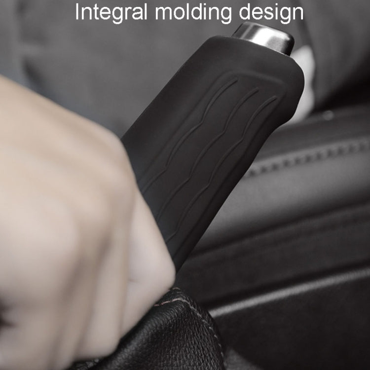 Automotive Universal Silicone Handbrake Handle Cover Brake Handle Decorative Protective Sleeve, Size: Oblique Sleeve(Luminous Blue) - Shift Knob by PMC TechLife | Online Shopping South Africa | PMC TechLife | Buy Now Pay Later Mobicred