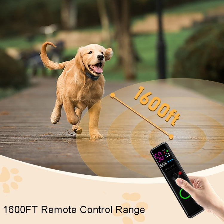 Color Screen Remote Control Pet Electric Shock Circular Dog Trainer(Black) - Training Aids by PMC TechLife | Online Shopping South Africa | PMC TechLife | Buy Now Pay Later Mobicred