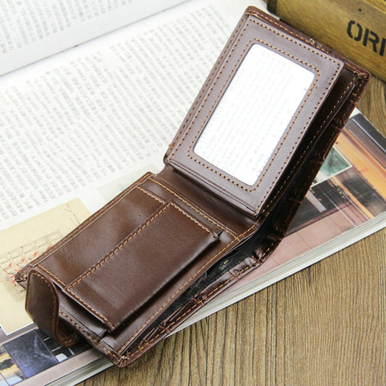 Baellerry M1078 Splicing Leather Casual Men Wallet With Buckle Multi-Card Slot Coin Purse(Brown) - Wallets by Baellerry | Online Shopping South Africa | PMC TechLife | Buy Now Pay Later Mobicred