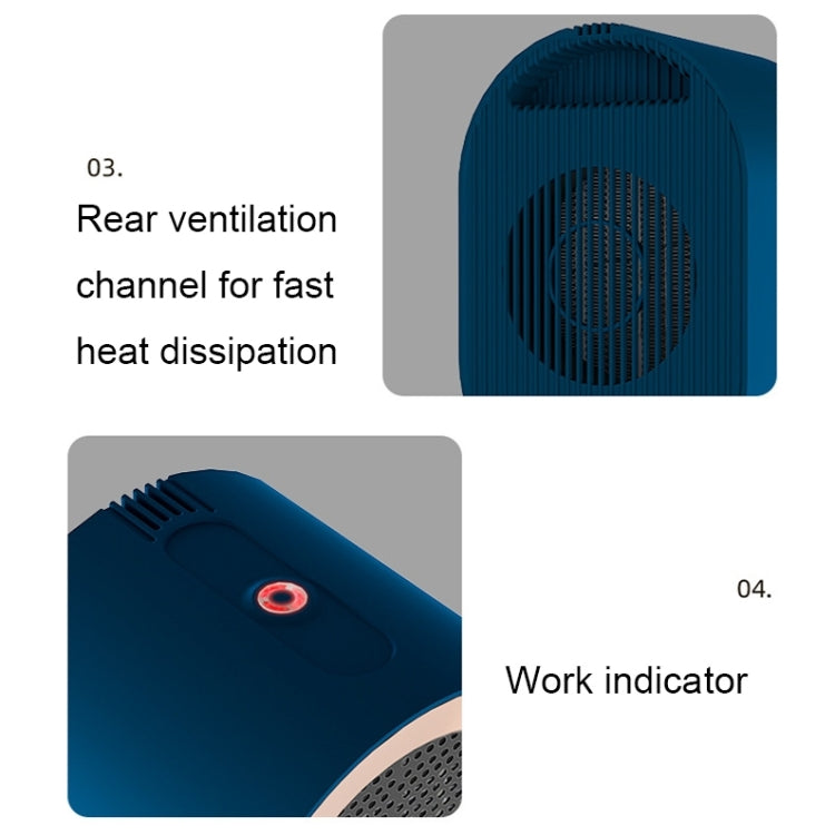 Small Desktop Electric Heater Home PTC Instant Energy-saving Heater, Spec: UK Plug(White) - Electric Heaters by PMC TechLife | Online Shopping South Africa | PMC TechLife | Buy Now Pay Later Mobicred