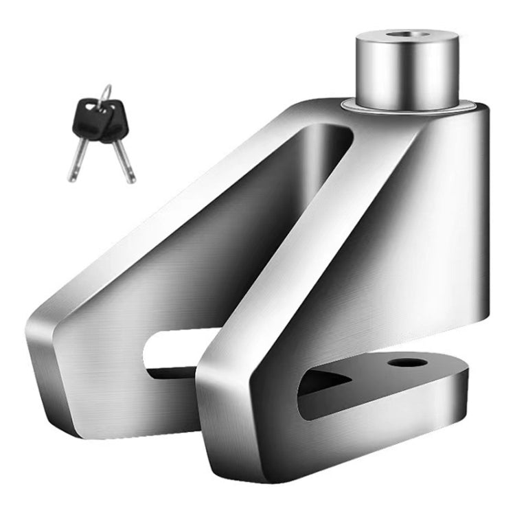 Electrical Vehicle Triangle Disc Brake Lock Universal Alloy Steel Anti-Theft Lock Scooter Padlock(Silver) - Theft Protection by PMC TechLife | Online Shopping South Africa | PMC TechLife | Buy Now Pay Later Mobicred