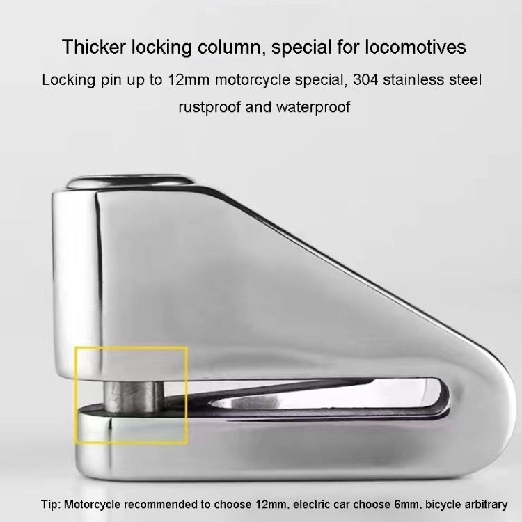 Electrical Vehicle Triangle Disc Brake Lock Universal Alloy Steel Anti-Theft Lock Scooter Padlock(Silver) - Theft Protection by PMC TechLife | Online Shopping South Africa | PMC TechLife | Buy Now Pay Later Mobicred