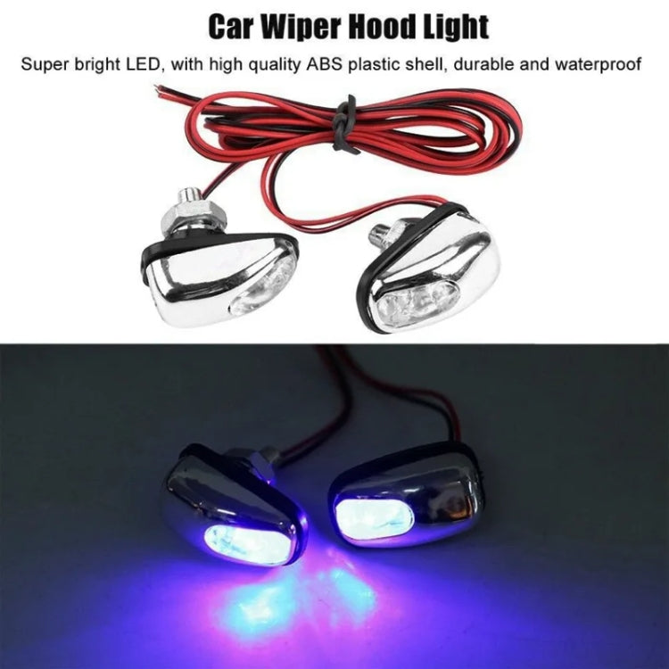 Car Wiper Sprayer Spray Decorative Lamp LED Hood Spray Lights(Blue) - Decorative Lights by PMC TechLife | Online Shopping South Africa | PMC TechLife | Buy Now Pay Later Mobicred