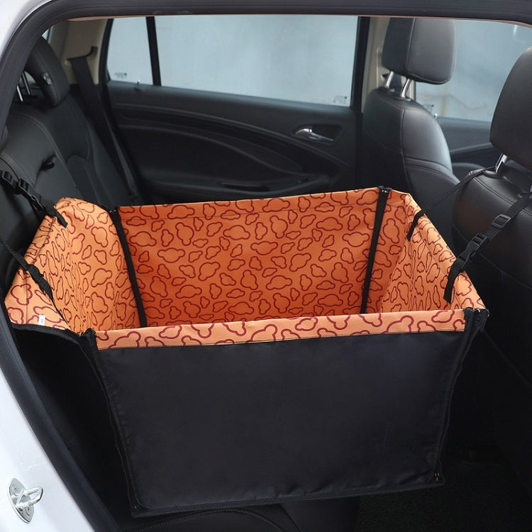 Car Single Seat Waterproof Pet Seat Protective Pad, Color: Orange Cloud - Seat Accessories by PMC TechLife | Online Shopping South Africa | PMC TechLife | Buy Now Pay Later Mobicred
