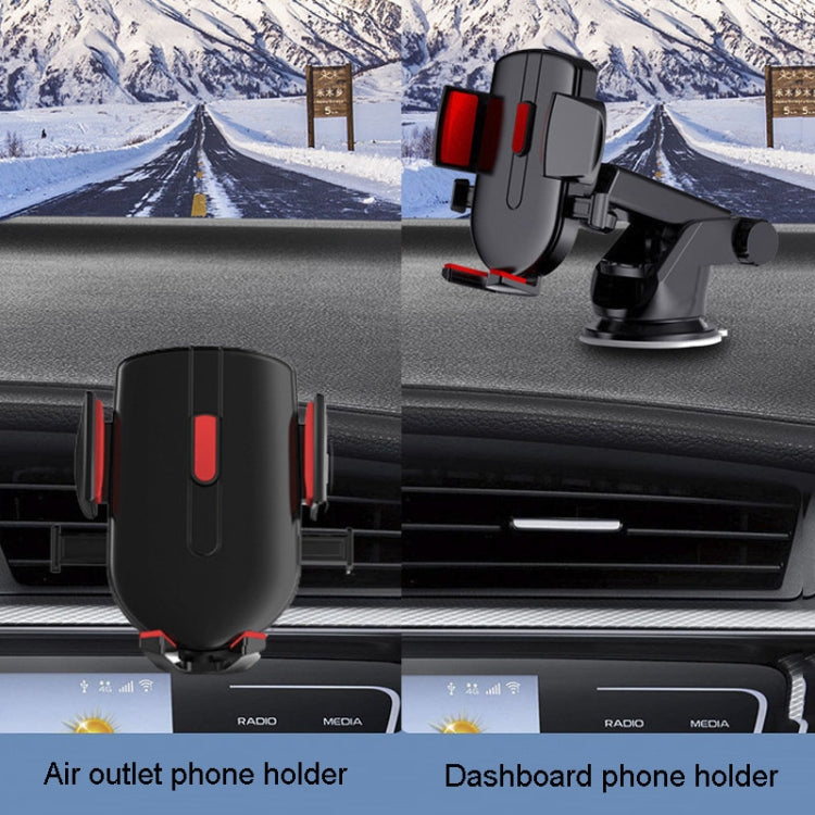 2 In 1 Car Cell Phone Telescopic Holder Universal Automobile Navigation Bracket(Blue) - Car Holders by PMC TechLife | Online Shopping South Africa | PMC TechLife | Buy Now Pay Later Mobicred