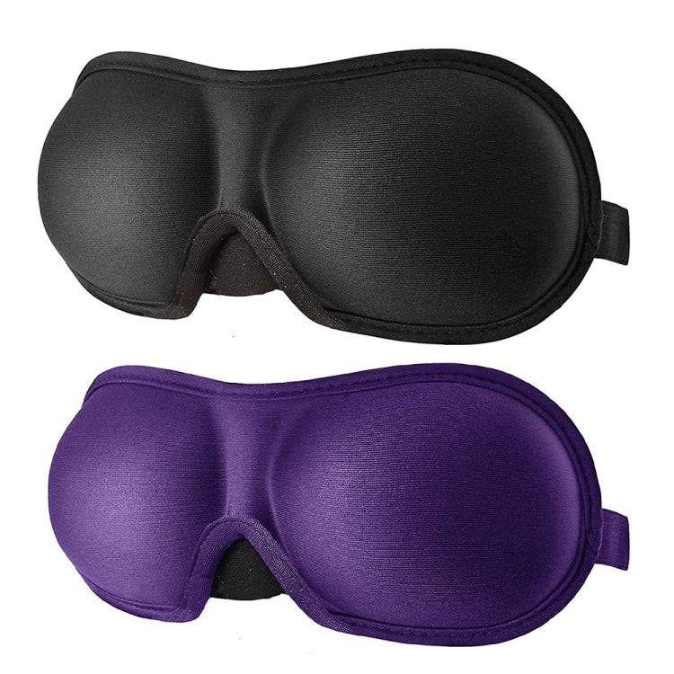 3D Adjustable Silicone Anti-slip Sleep Eye Mask Three-dimensional Memory Foam Eye Protection Mask(Purple) - Eye Masks by PMC TechLife | Online Shopping South Africa | PMC TechLife