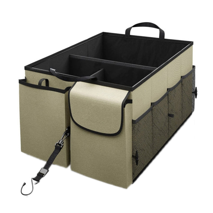 Car Foldable Glove Storage Box Trunk Organizer(Beige) - Stowing Tidying by PMC TechLife | Online Shopping South Africa | PMC TechLife | Buy Now Pay Later Mobicred