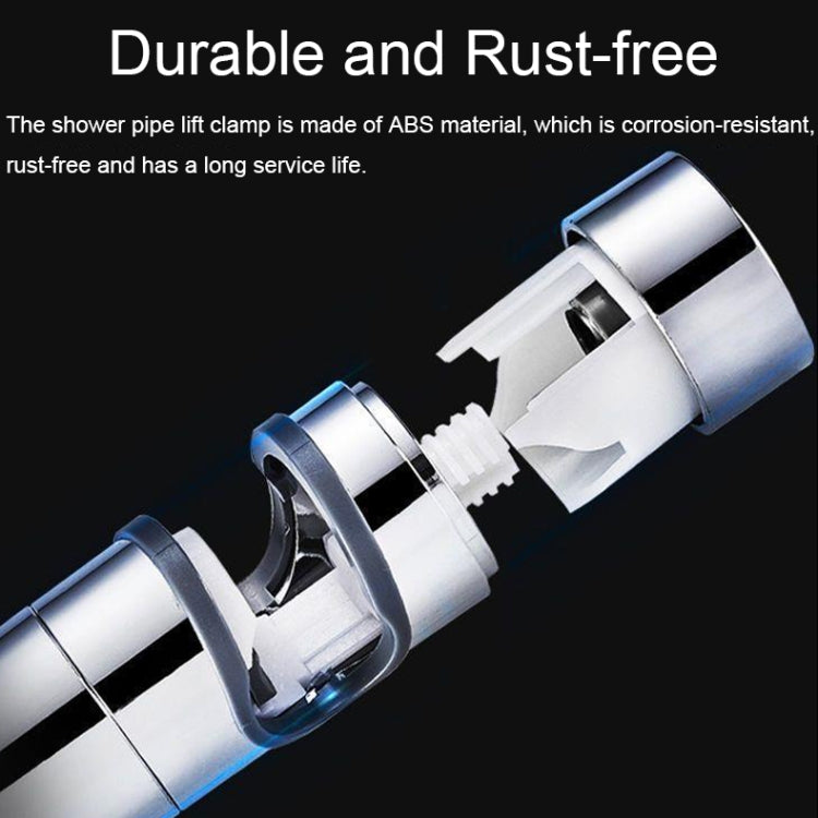 Straight-buckle Adjustable Shower Bracket Shower Rod Lift Base Shower Head Rack(18-25) - Shower Head by PMC TechLife | Online Shopping South Africa | PMC TechLife | Buy Now Pay Later Mobicred