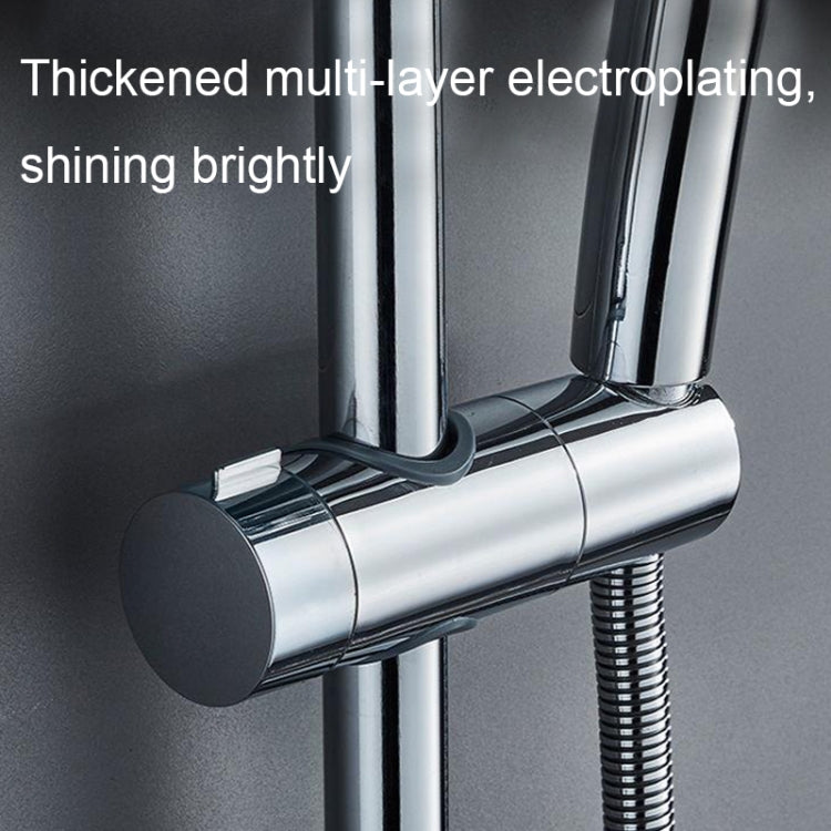 Straight-buckle Adjustable Shower Bracket Shower Rod Lift Base Shower Head Rack(18-25) - Shower Head by PMC TechLife | Online Shopping South Africa | PMC TechLife | Buy Now Pay Later Mobicred