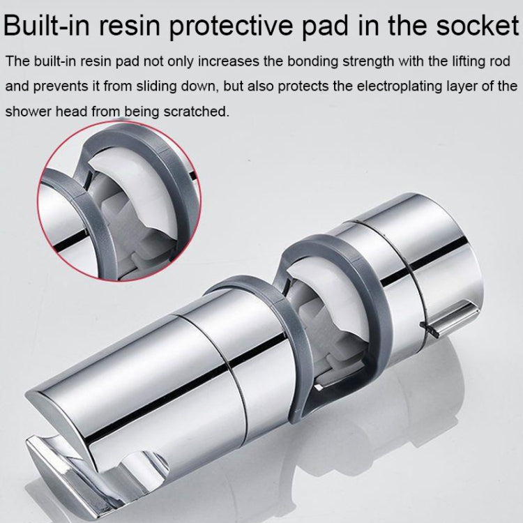 Straight-buckle Adjustable Shower Bracket Shower Rod Lift Base Shower Head Rack(18-25) - Shower Head by PMC TechLife | Online Shopping South Africa | PMC TechLife | Buy Now Pay Later Mobicred