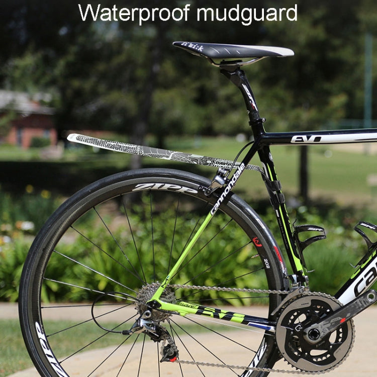 ENLEE E-641316 6pcs /Set Bicycle Extended Front And Rear Mudguards Road Bike Quick Detachable Fenders, Style: Black Model - Mudguards by ENLEE | Online Shopping South Africa | PMc TechLife | Buy Now Pay Later Mobicred